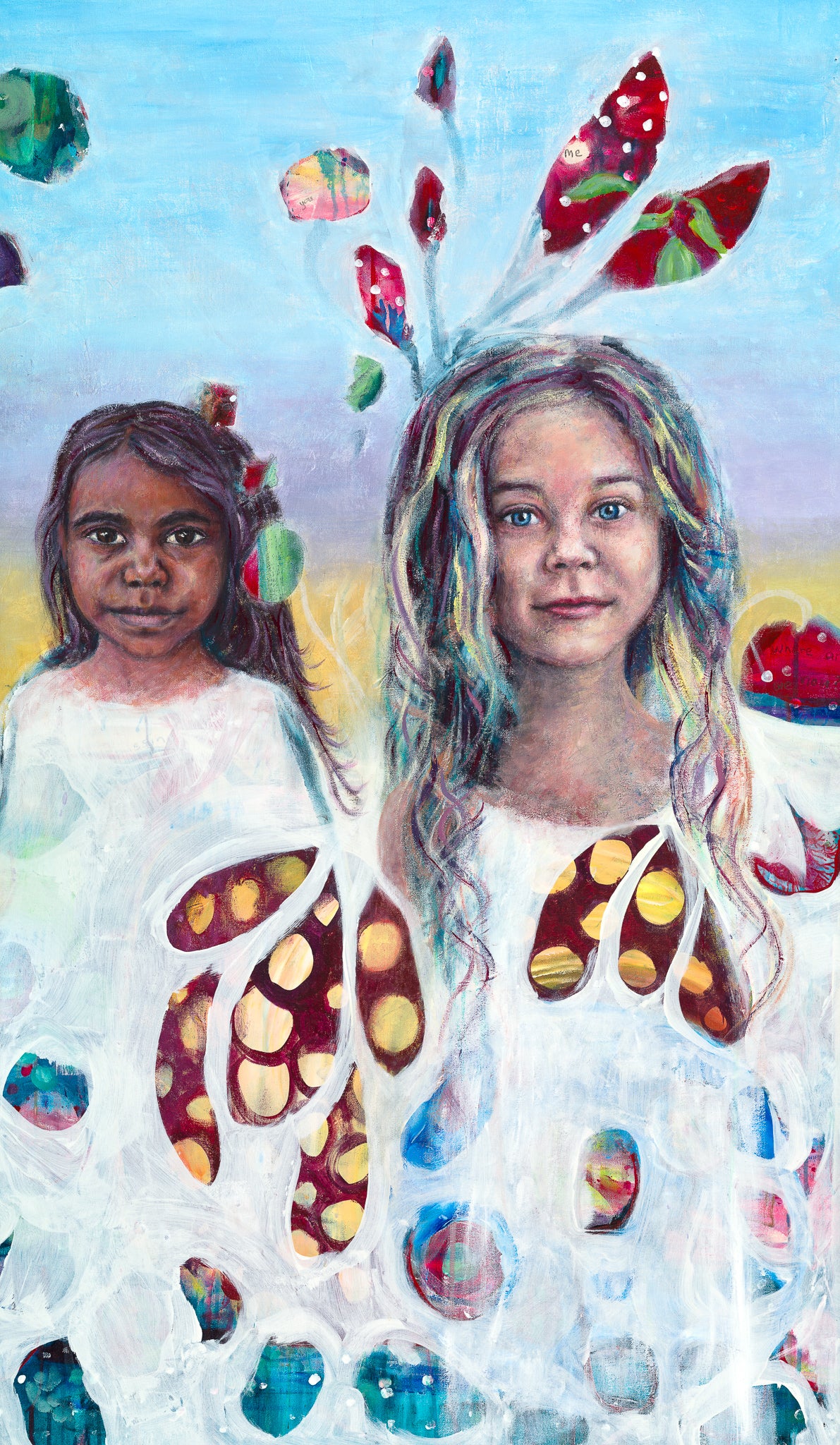 'Not So Worlds Apart' Original Acrylic on Gallery Wrapped Canvas ready to hang