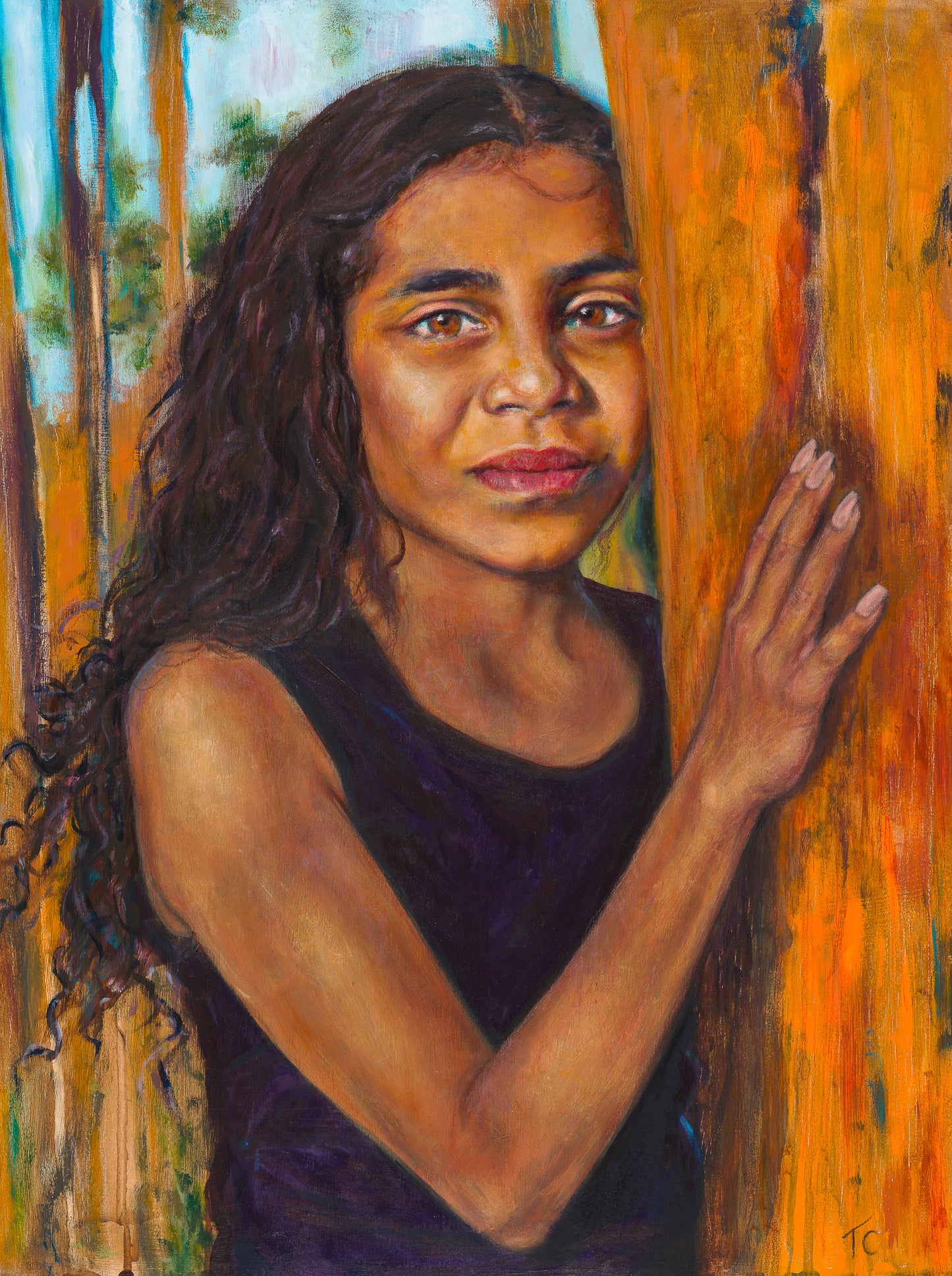 'Nature Whisperer' Original Acrylic on Wood Panel (SOLD)