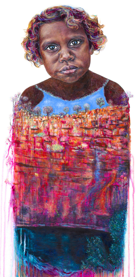 'Held In The Embrace of Country' Original Acrylic on Canvas (SOLD)