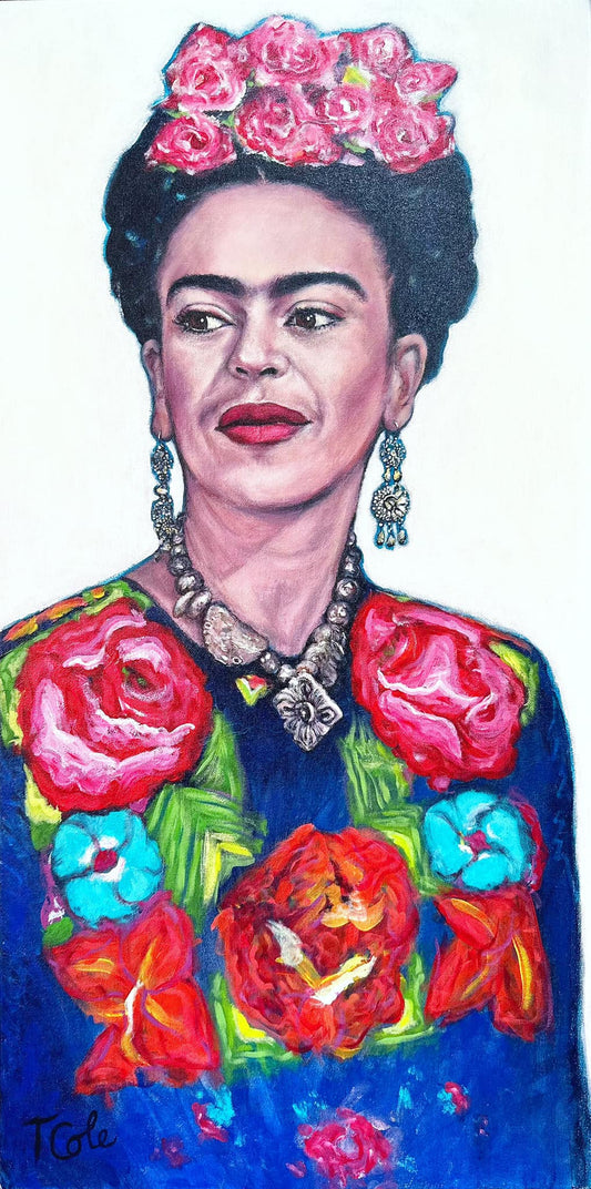'Frida Reflecting' Original Acrylic on Canvas