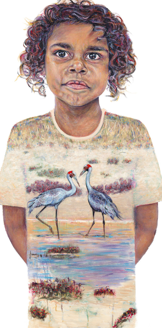 'Brolga Dreaming' Original Oil on Canvas  (SOLD)