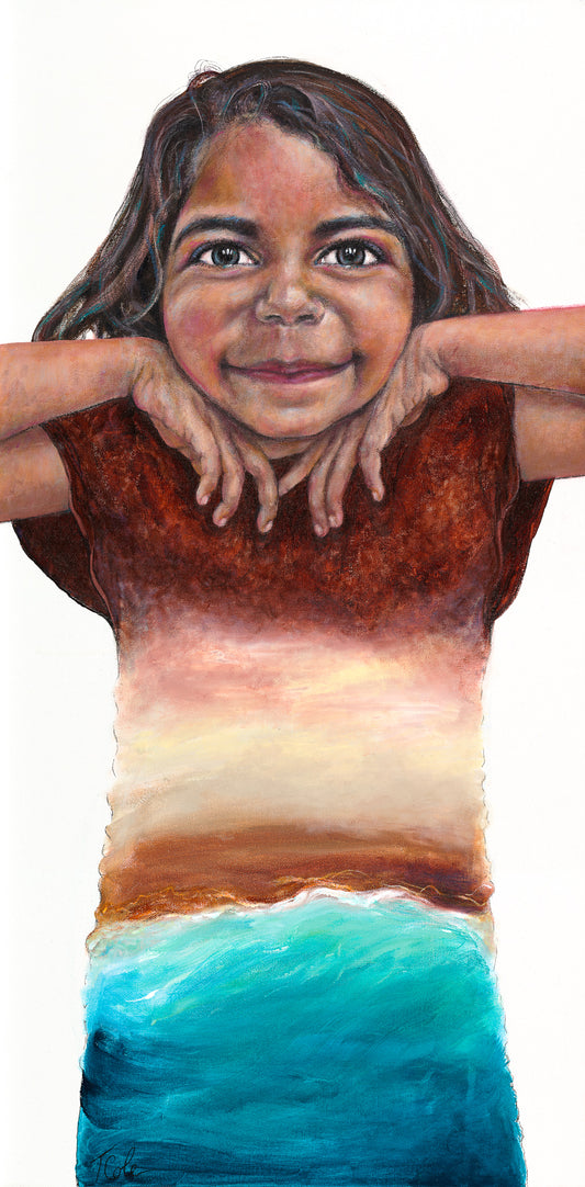 'The Land & Sea Speaks Through Me' Limited Edition Print Reproduction by Tanya Cole