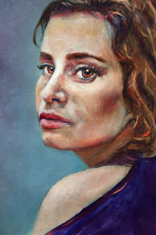 'Only Moving Forward' Original Oil Study on Paper